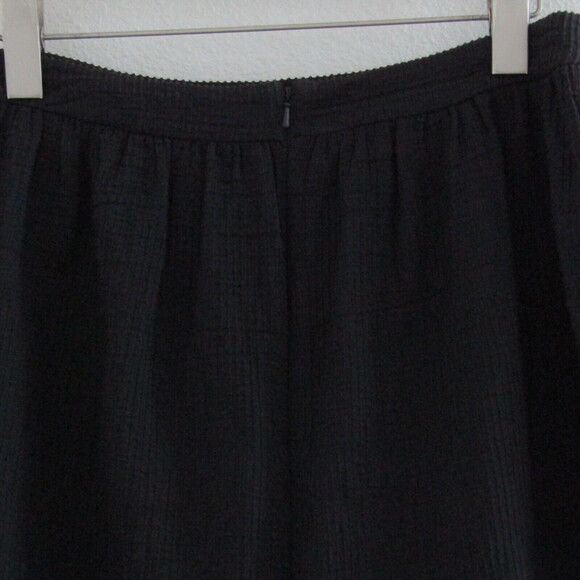 Reiss Skirt 8 Black Ribbed Mini Pleated Goth Dark Coquette Girl Grunge Feminine - Picture 9 of 13